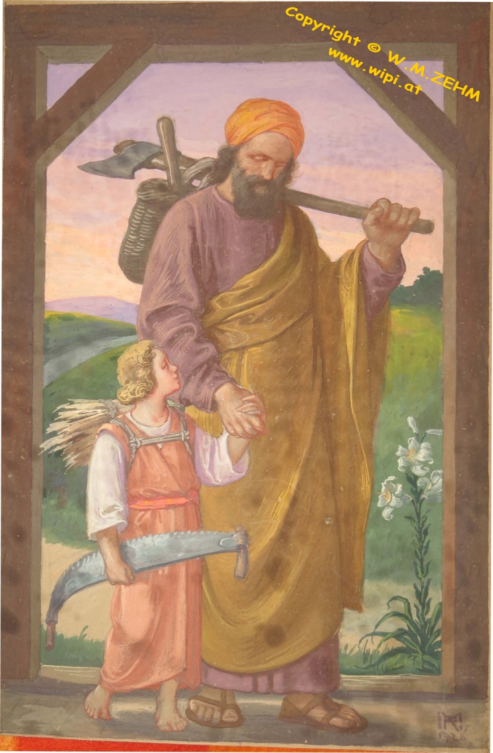 San José y el niño, Jose Luzán